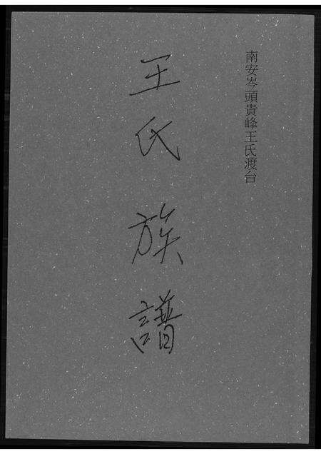 福建王氏族谱-王氏族谱南安.pdf电子版缩略图