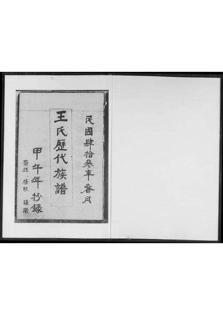 福建王氏族谱-王氏历代族谱.pdf电子版预览图1