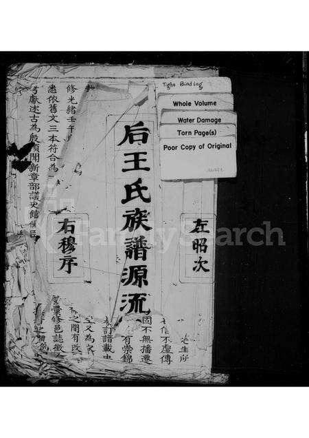 福建王氏族谱-贵源王氏谱.pdf电子版预览图1