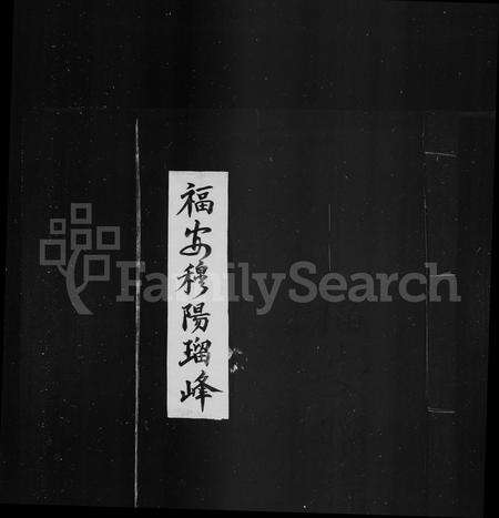 福建王氏族谱-峰王氏宗谱.pdf电子版预览图1