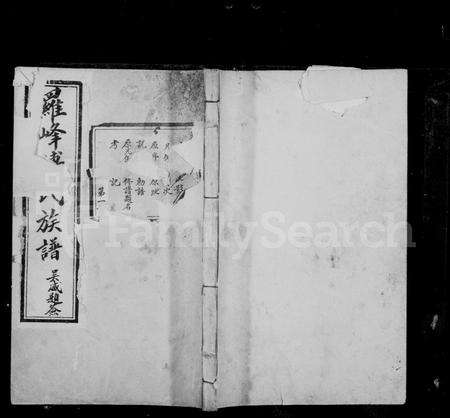 福建傅氏族谱-罗峰傅氏族谱 [18卷,首1卷].pdf电子版预览图1