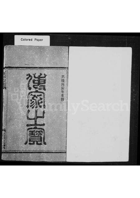 福建王氏族谱-王氏宗谱.pdf电子版预览图1