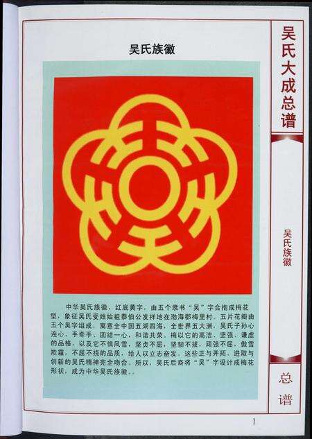 福建吴氏族谱-吴氏大成总谱.pdf电子版预览图1