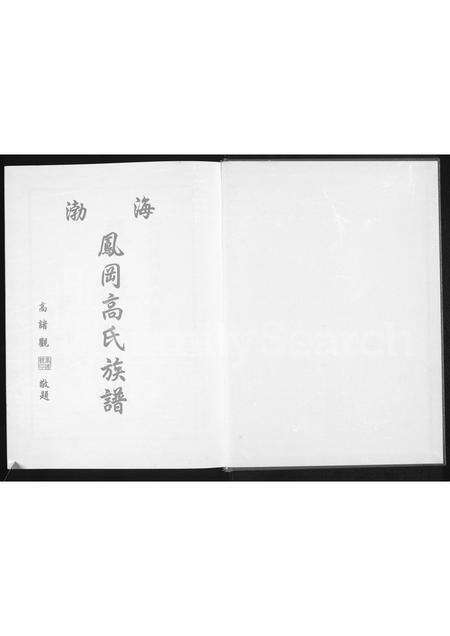 福建高氏族谱-渤海凤冈高氏族谱.pdf电子版预览图1