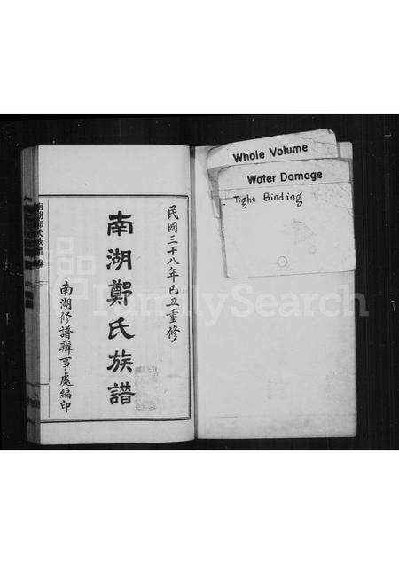 福建郑氏族谱-南湖郑氏族谱.pdf电子版预览图1