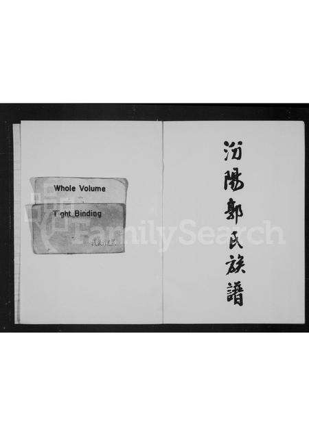 福建郭氏族谱-汾阳郭氏族谱.pdf电子版预览图1