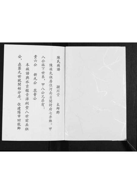 福建陈氏族谱-陈氏族谱.pdf电子版预览图1