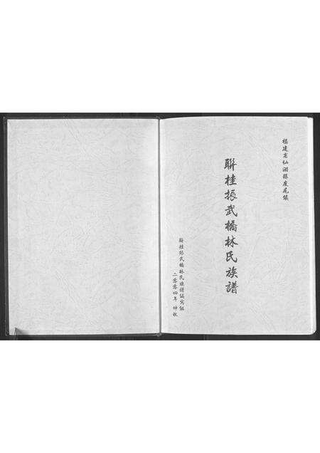 福建林氏族谱-联桂振武桥林氏族谱[1册].pdf电子版预览图1