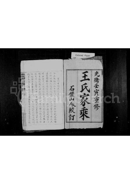 福建王氏族谱-王氏家乘.pdf电子版预览图1