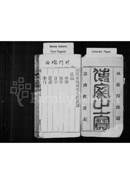 福建王氏族谱-褔鼎前岐西宅王氏族谱.pdf电子版预览图1