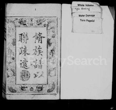 福建林氏族谱-林氏宗谱 [8卷](别名：重修林氏宗谱闽林宗谱).pdf电子版预览图1