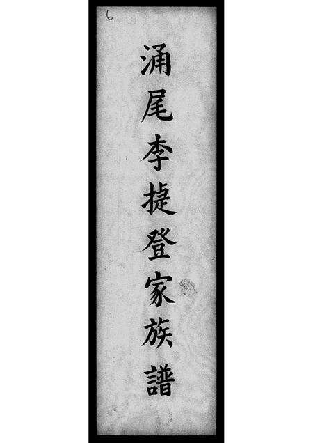 广东李氏族谱-涌尾李捷登家族谱.pdf电子版预览图1