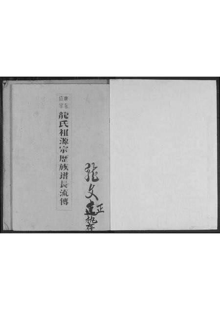 广东、福建龙氏族谱-广东信宜洪冠经襄房龙氏族谱.pdf电子版预览图1