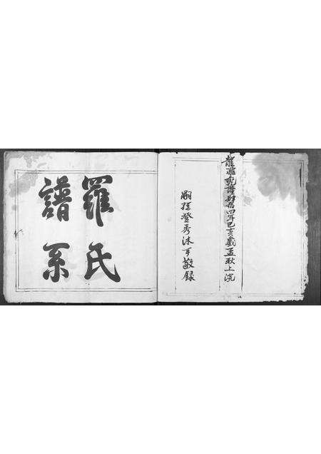 广东罗氏族谱-罗氏世代族谱源流[不分卷].pdf电子版预览图1