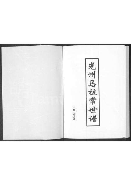 河南马氏族谱-光州马祖常世谱.pdf电子版预览图1