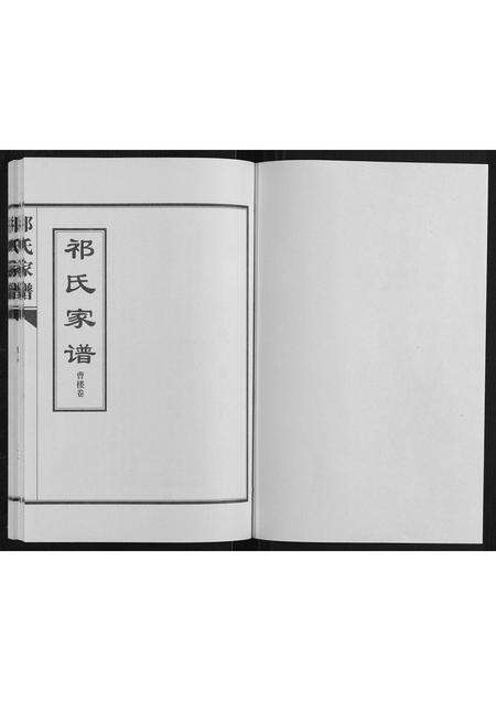 河南祁氏族谱-祁氏家谱[不分卷].pdf电子版预览图1