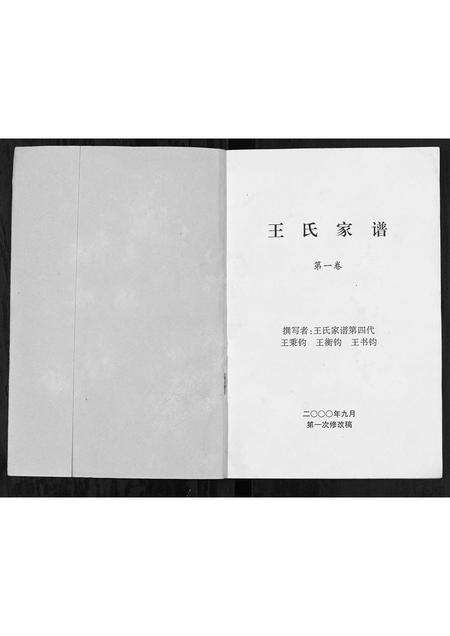 河南王氏族谱-王氏家谱[不分卷].pdf电子版预览图1