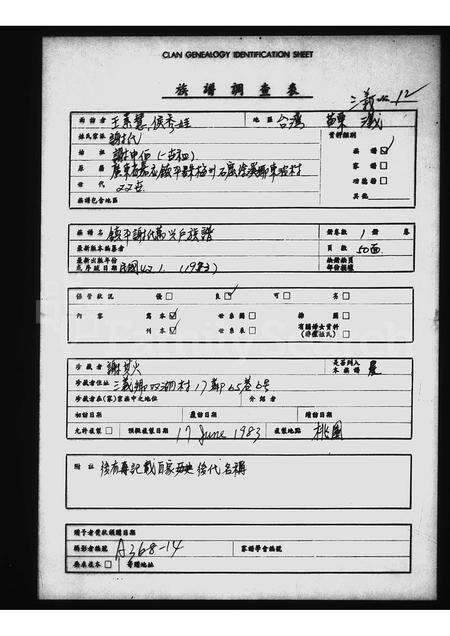 广东谢氏族谱-镇平谢氏万兴户族谱.pdf电子版预览图1