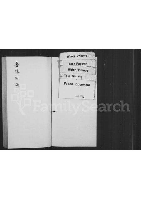 福建陈氏族谱-鲁陈宗谱.pdf电子版预览图1