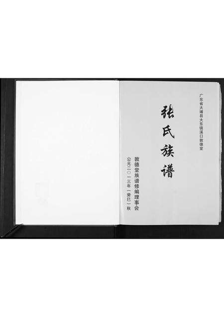 广东张氏族谱-张氏溪口敦德堂族谱.pdf电子版预览图1