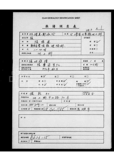 广东张氏族谱-张姓简谱.pdf电子版预览图1