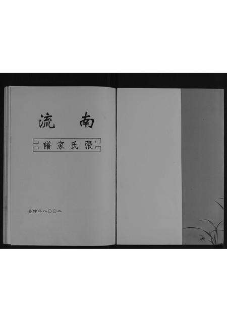 河南张氏族谱-南流张氏家谱[不分卷].pdf电子版预览图1