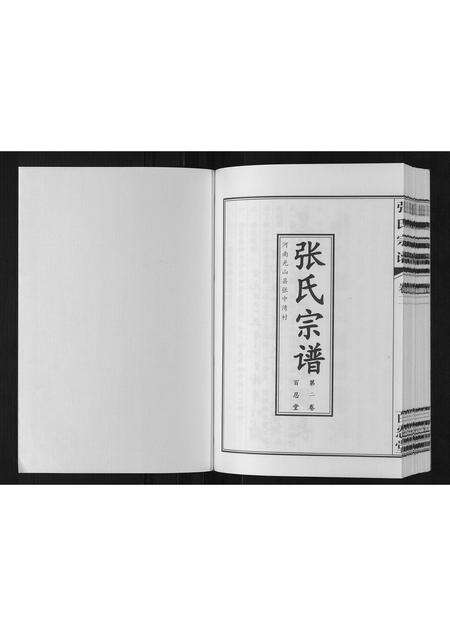 河南张氏族谱-张氏宗谱[2卷].pdf电子版预览图1