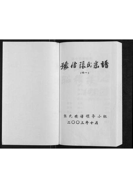 河南张氏族谱-张氏宗谱[不分卷].pdf电子版预览图1