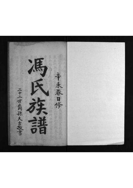 广东冯氏族谱-冯氏族谱 [不分卷].pdf电子版预览图1