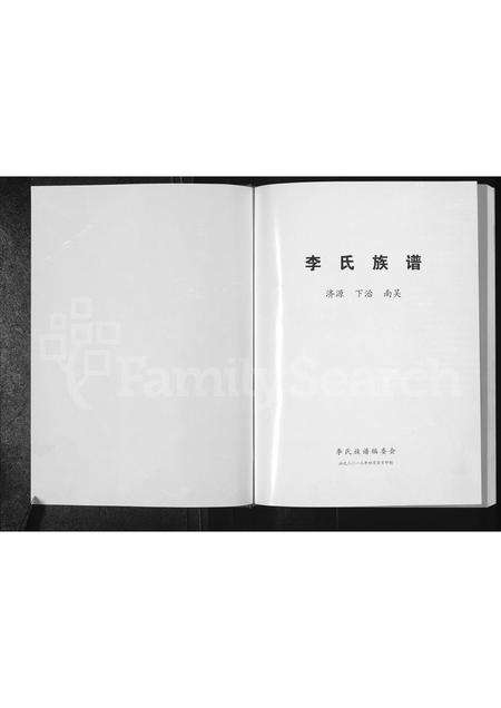 河南李氏族谱-李氏族谱 _ 济源 下冶 南吴.pdf电子版预览图1