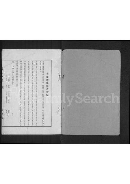 河南魏氏族谱-魏氏族谱 _ 河南省太康县 [5续1卷].pdf电子版预览图1