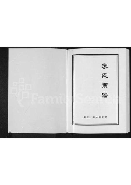河南李氏族谱-李氏宗谱 _ 李氏,李大畈支系.pdf电子版预览图1