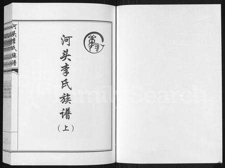 河南李氏族谱-河头李氏族谱 [8卷].pdf电子版预览图1