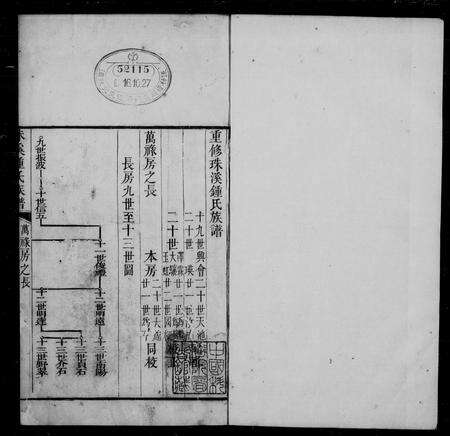 广东锺氏族谱-珠溪锺氏族谱.pdf电子版预览图1