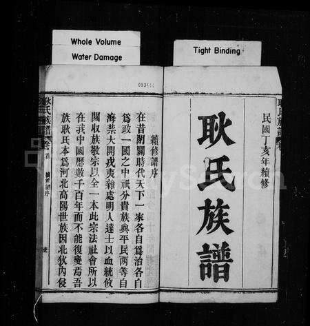 河南耿氏族谱-耿氏族谱 [33卷,首1卷].pdf电子版预览图1