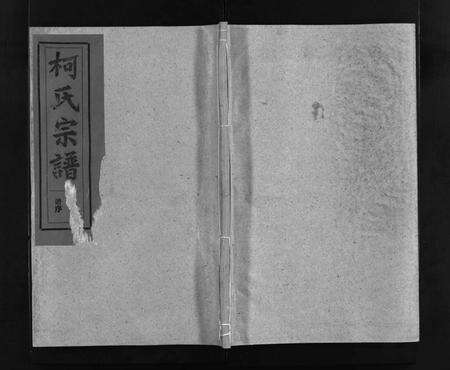 江西、福建柯氏族谱-柯氏宗谱 [不分卷].pdf电子版预览图1