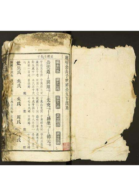 安徽彭氏族谱-彭氏宗谱[残卷].pdf电子版预览图1