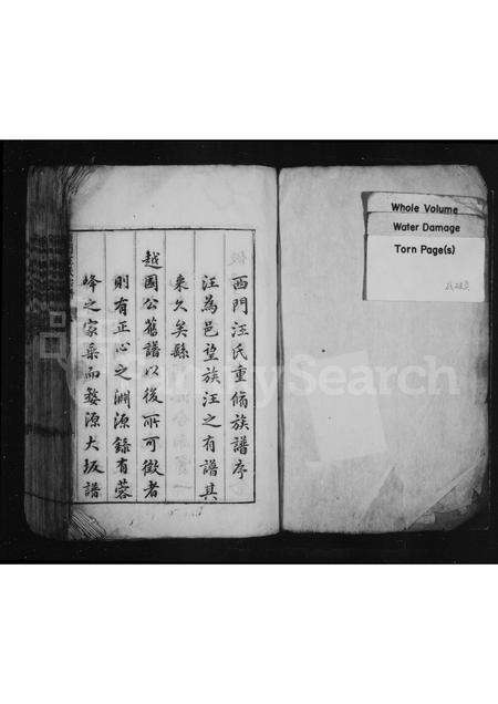 安徽汪氏族谱-西门汪氏宗谱.pdf电子版预览图1