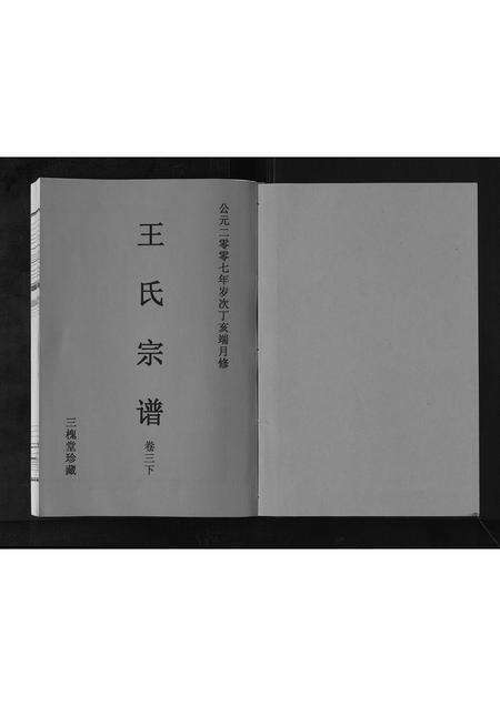 安徽王氏族谱-王氏宗谱[3卷].pdf电子版预览图1