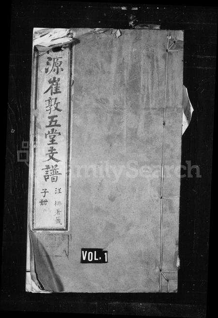 安徽崔氏族谱-仙源崔氏敦五堂支谱 [10卷,首末各1卷].pdf电子版预览图1