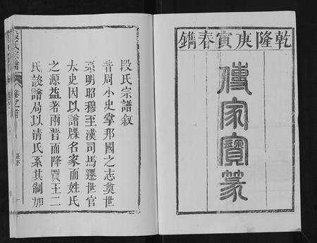 安徽段氏族谱-段氏宗谱[6卷首1卷末1卷].pdf电子版预览图1