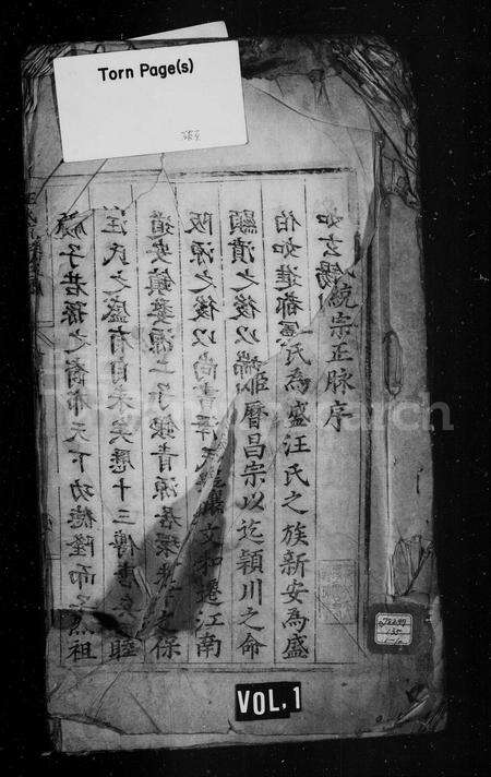 安徽汪氏族谱-汪氏统宗正脉 [卷数杂异].pdf电子版预览图1