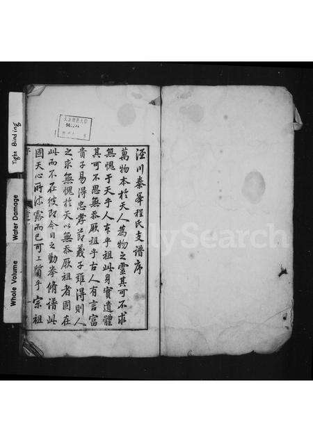 安徽程氏族谱-秦峰程氏宗谱 [14卷].pdf电子版预览图1