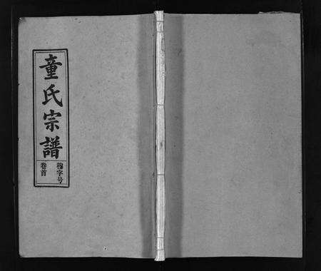 安徽童氏族谱-童氏宗谱 [15卷, 首1卷, 卷末上下].pdf电子版预览图1
