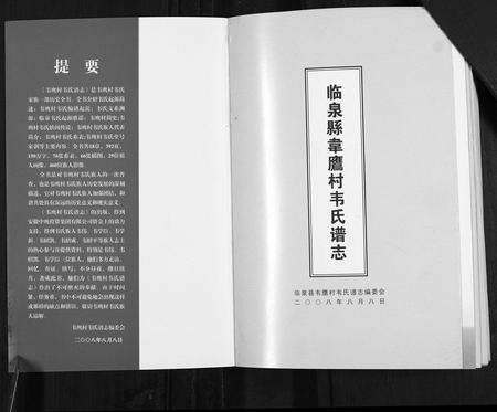 安徽韦氏族谱-临泉县韦应村韦氏谱志.pdf电子版预览图1