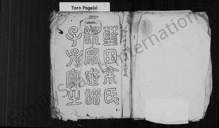 安徽余氏族谱-蓝田余氏统宗世谱.pdf电子版预览图1