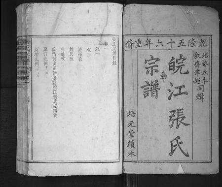 安徽张氏族谱-张氏宗谱[8卷].pdf电子版预览图1