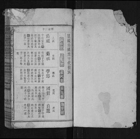 安徽张氏族谱-张氏宗谱[残卷].pdf电子版预览图1