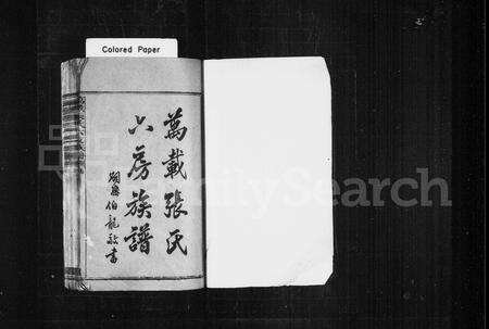 江西张氏族谱-万载张氏六房族谱 [卷上,下,及首2卷].pdf电子版预览图1