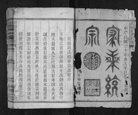 江西周氏族谱-岐阳周氏宗谱[7卷].pdf电子版预览图1